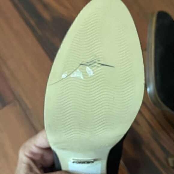 5th Avenue Leather Pumps Heels Shoes Dark Brown Contrast Stitching 7.5 Workwear - Picture 11 of 13